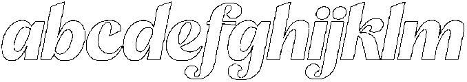 Gistra Outline Italic otf (400) FONT