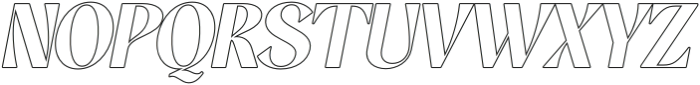 Gistra Outline Italic otf (400) Font UPPERCASE