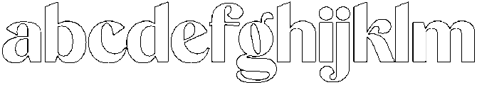 Gistra Outline Regular otf (400) FONT