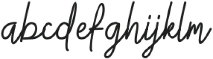 Gittany Signature otf (400) Font LOWERCASE