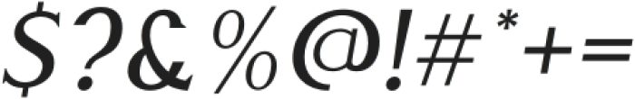 Giveny-Italic otf (400) Font OTHER CHARS