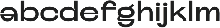 Gizale Medium otf (500) Font LOWERCASE