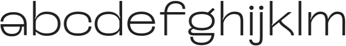 Gizale Variable Light ttf (300) Font LOWERCASE