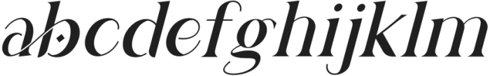 gianiteh italic otf (400) Font LOWERCASE