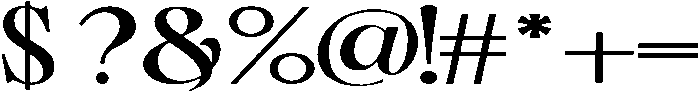 gillian-Regular otf (400) Font OTHER CHARS