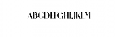 Gigs Trace.ttf Font UPPERCASE