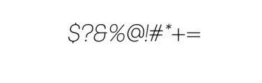 Gilead Sans Light Italic.otf Font OTHER CHARS