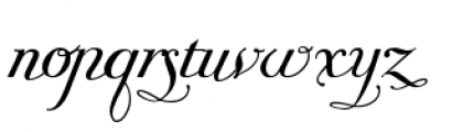 Giambattista Drei Script Font LOWERCASE