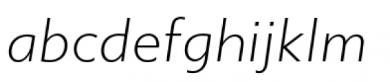 Gibbs Light Italic Font LOWERCASE