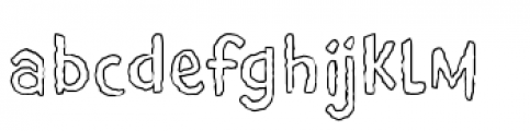 Giggles WIggles BTN Outline Font LOWERCASE