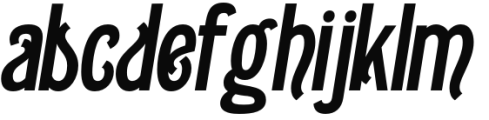 Gildabeth Bold Italic Font LOWERCASE