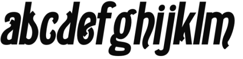 Gildabeth ExtraBold Italic Font LOWERCASE