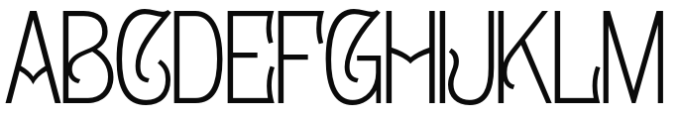 Gildabeth ExtraLight Font UPPERCASE