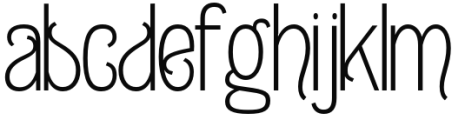 Gildabeth ExtraLight Font LOWERCASE