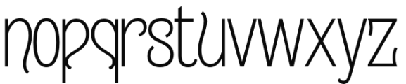 Gildabeth ExtraLight Font LOWERCASE