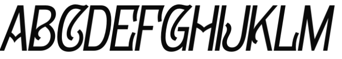 Gildabeth Italic Font UPPERCASE