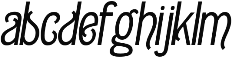 Gildabeth Italic Font LOWERCASE