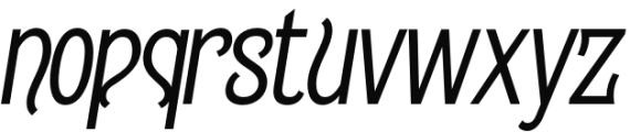 Gildabeth Italic Font LOWERCASE