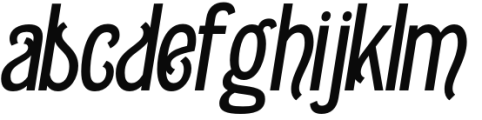 Gildabeth SemiBold Italic Font LOWERCASE