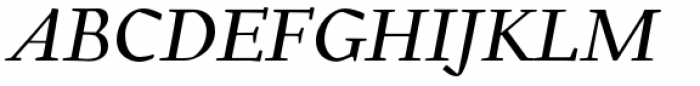 Gilman Italic Font UPPERCASE