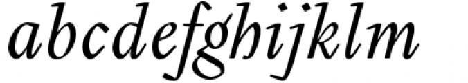 Gilman Italic Font LOWERCASE