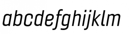 Gineso Normal Regular Italic Font LOWERCASE