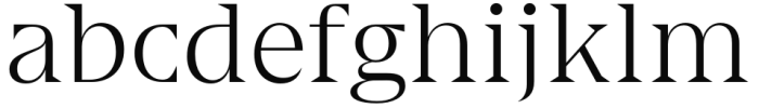 Gio Extralight Font LOWERCASE