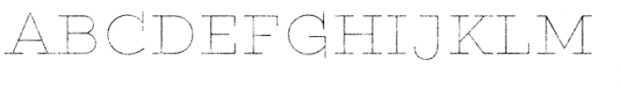 Gist Rough Upright Black Line Font UPPERCASE