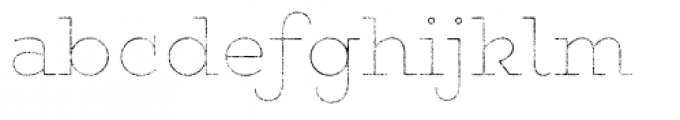 Gist Rough Upright Bold Line Font LOWERCASE