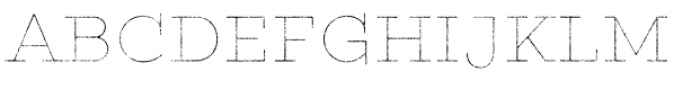 Gist Rough Upright Exbold Line Font UPPERCASE