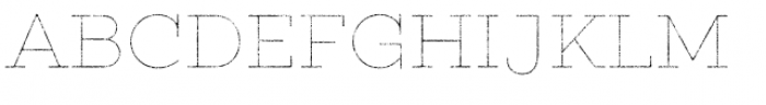 Gist Rough Upright Light Line Font UPPERCASE