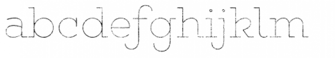 Gist Rough Upright Light Line Font LOWERCASE