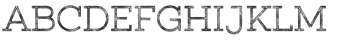 Gist Rough Upright Light Two Font UPPERCASE