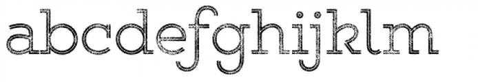 Gist Rough Upright Light Two Font LOWERCASE