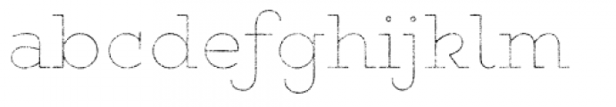 Gist Rough Upright Regular Line Font LOWERCASE