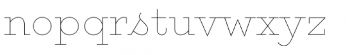 Gist Upright Line Regular Font LOWERCASE