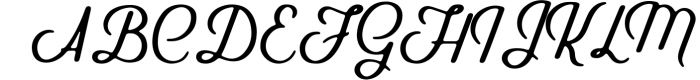 Gibson Script Extras - font Font UPPERCASE