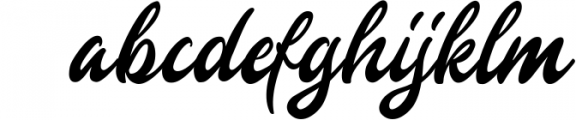 Gingerly - Bold Script Typeface Font LOWERCASE