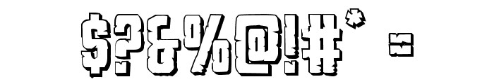 G.I. Incognito 3D Regular Font OTHER CHARS