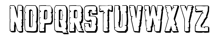 G.I. Incognito 3D Regular Font UPPERCASE