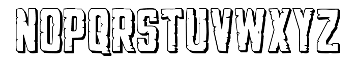 G.I. Incognito 3D Regular Font LOWERCASE