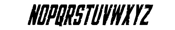 G.I. Incognito Condensed Italic Font LOWERCASE