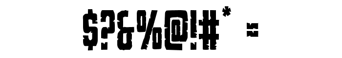 G.I. Incognito Condensed Font OTHER CHARS