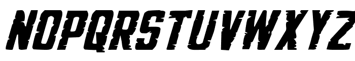 G.I. Incognito Expanded Italic Font LOWERCASE