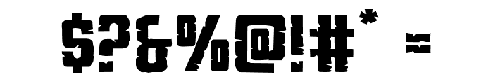 G.I. Incognito Expanded Font OTHER CHARS