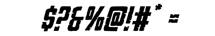 G.I. Incognito Italic Font OTHER CHARS