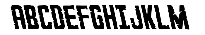 G.I. Incognito Leftalic Font UPPERCASE