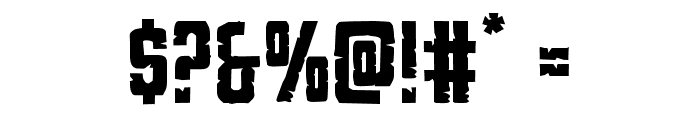 G.I. Incognito Regular Font OTHER CHARS