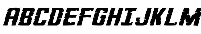 G.I. Incognito Squat Italic Font UPPERCASE