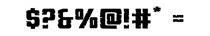 G.I. Incognito Squat Font OTHER CHARS